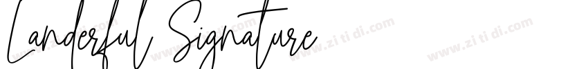 Landerful Signature字体转换